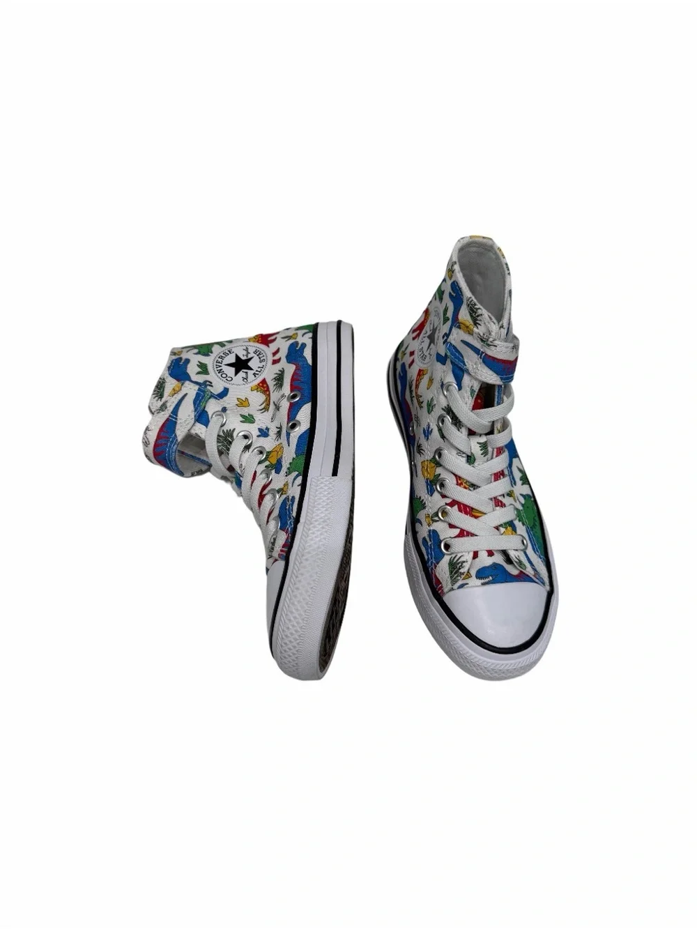 CONVERSE Chuck Taylor All Star YOUTH Dino Mid-Top SNEAKERS  Size 2  NWOB